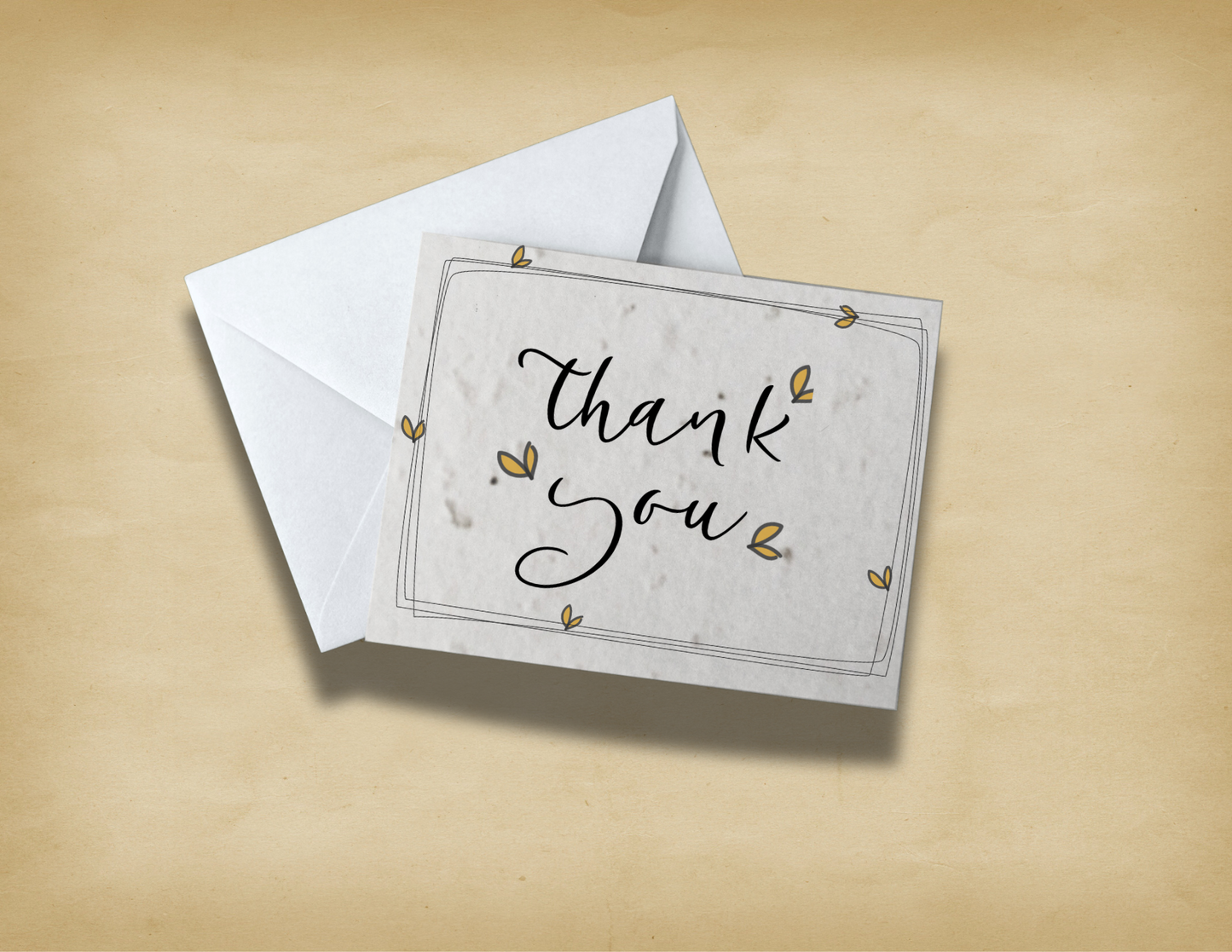 Plantable Seed Paper Thank You A2 Card 4.25 x 5.5 Landscape - 7.00 or Mtpl Packs